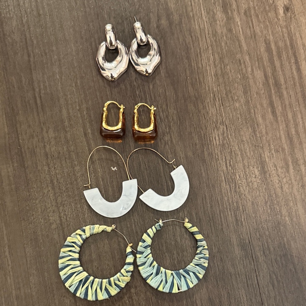 Target Silver and Gold Hoop Earrings Set